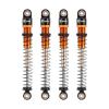 INJORA 51mm Shocks-Long Travel Threaded Double Barrel Damper for Axial AX24 SCX24 Upgrade 1/24 RC CrawlerGold view 1