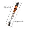 INJORA 51mm Shocks-Long Travel Threaded Double Barrel Damper for Axial AX24 SCX24 Upgrade 1/24 RC CrawlerGold view 2