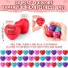 Tradder 36 Pcs Heart Stress Balls Appreciation Heart Shaped Foam Motivational Stress Balls Bulk Relief Gifts Bulk for Adults and Kids Wedding Party(Thank You) view 2