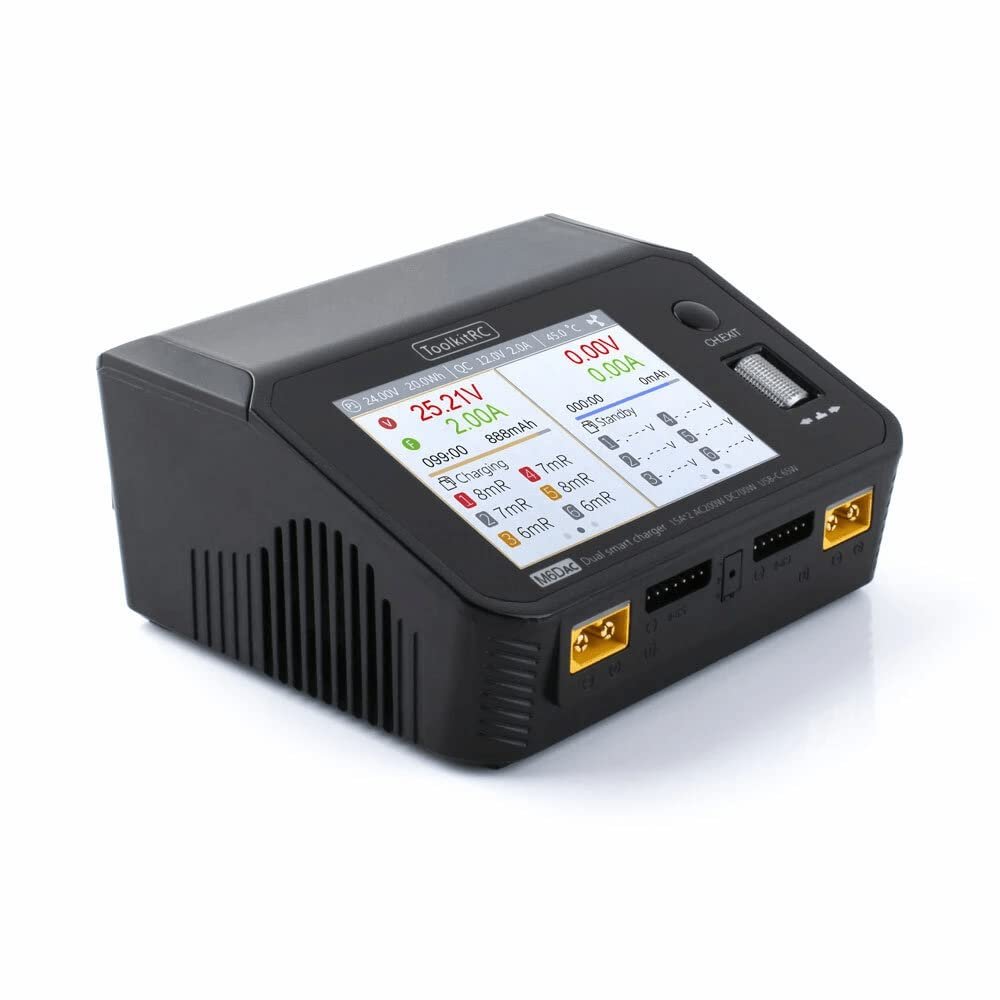 ToolkitRC M6D Dual AC/DC Battery Charger Workstation (6S/15A/350W)