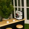 Miniature Coffee Maker with Pot & 2 Cups Sets 1:12 Dollhouse Accessories Coffee Machine Artificial House Decoration Mini Room Scence Decor (Black Maker) view 4