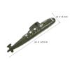 10pcs Simulated Submarine Toys Desktop Decor Desktop Toys Submarines Adornment Submarines Model Decoration Kids Submarines Toys Equipment Sand Table Decorate Green Pp view 2