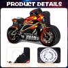 Shappy 3D Train Piata Red Motorcycle Piata Small Race Car Birthday Decor with Blindfold Stick Confetti Railroad Bike Car Party Decorations for Racing Theme Birthday Favors Supplies(Redmotorcycle) view 2