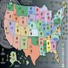 Whitman Coin Collectors Board Traditional Coin Map US National Parks Quarter Series 2010  2021 view 3