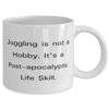 Juggling is not a Hobby. It's a Post-apocalyptic Life Skill. 11oz 15oz Mug, Juggling Cup, Reusable Gifts For Juggling, Juggling balls, Juggling clubs, Juggling Rings, Diabolo, Footbags, Devil sticks, view 2