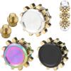 FREELOVE Gear Fidget Spinner for Adults, Mini Tiny Small Finger Toys, Metal Copper Cog Ball, Quiet Silent Figette EDC, Kinetic Hands Gyro for Stress Anxiety Men view 1