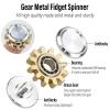 FREELOVE Gear Fidget Spinner for Adults, Mini Tiny Small Finger Toys, Metal Copper Cog Ball, Quiet Silent Figette EDC, Kinetic Hands Gyro for Stress Anxiety Men view 2