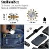 FREELOVE Gear Fidget Spinner for Adults, Mini Tiny Small Finger Toys, Metal Copper Cog Ball, Quiet Silent Figette EDC, Kinetic Hands Gyro for Stress Anxiety Men view 3