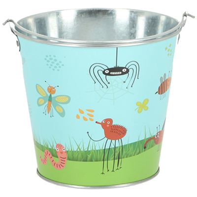 Esschert Design Children's Garden Bucket with Insects Motif