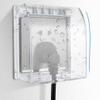 Operitacx 4pcs Socket for Home Transparent Splash Outlet Protective Cover for Use for Kitchen and More view 3