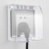 Operitacx 4pcs Socket for Home Transparent Splash Outlet Protective Cover for Use for Kitchen and More view 4