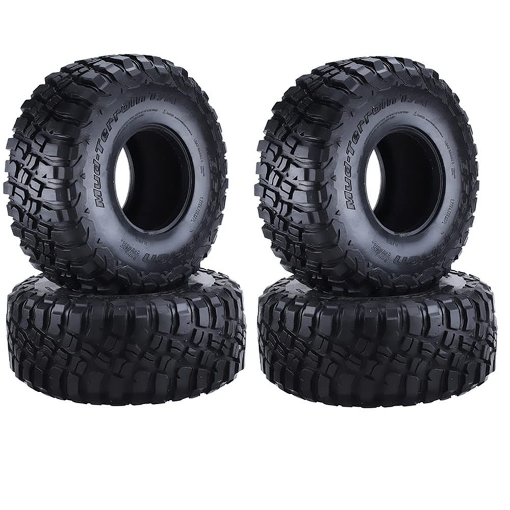4PCS Durable Rubber Tire Tyre 120MM for AXIAL SCX10 for TRX4 D90 90046 1/10 RC Crawler Spare Part Accessory