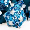 ARUOHHA DND Metal Dice Set Crystal Shards Dice with Gift Box, 7PCS Silver Blue Polyhedral Dice RPG Role Playing Game Handmade 6 Sided D and D Dice Set D20 D12 D10 D8 D6 D4 view 3