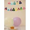Princess Happy Birthday Banner - Cute Cartoon Princess Dress Decoration, Girl's 1st Birthday Party Supplies view 3