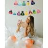 Princess Happy Birthday Banner - Cute Cartoon Princess Dress Decoration, Girl's 1st Birthday Party Supplies view 4