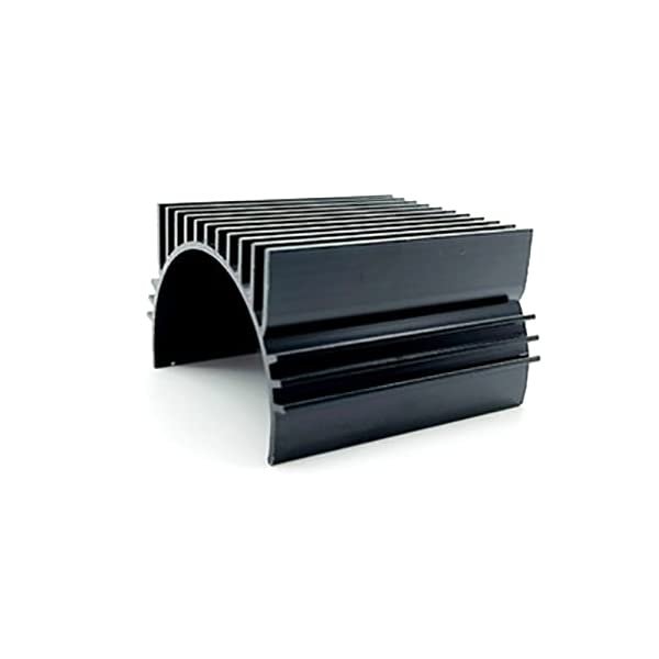 Integy Universal Black Alloy Clamp-On Heatsink for Brushless Motor Cooling