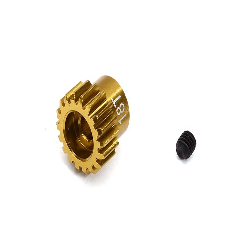 Integy 7075 Alloy 48 Pitch Hard Coating Pinion 18T, 3.17mm Bore/Shaft