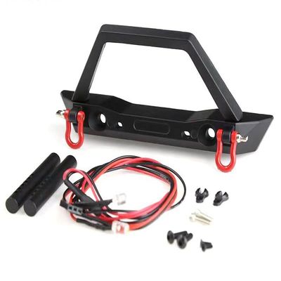 Realistic Metal Front Bumper w/LED for Traxxas TRX-4 & Axial SCX-10
