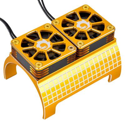 Integy Alloy Heatsink w/Cooling Fans for 1/5 Scale 55-58mm O.D. Size Drive Motor