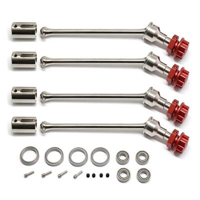 Integy Universal 17mm Drive Shafts for 1/10 Maxx V2 WideMaxx in Silver Red 8956 8993
