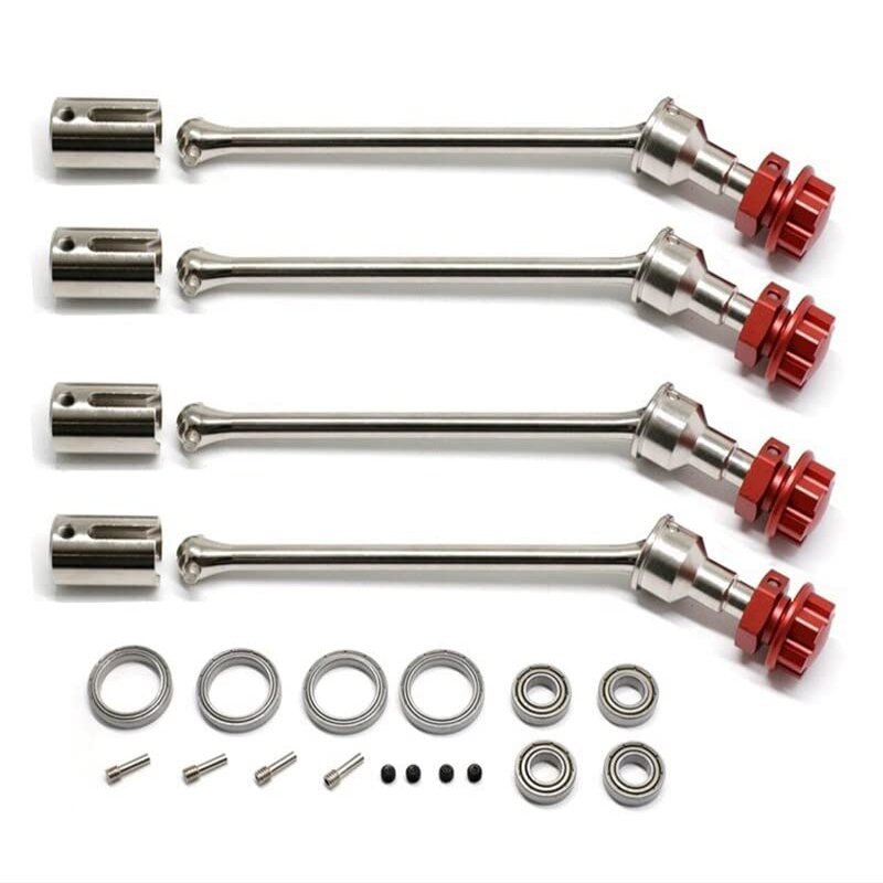 Integy Universal 17mm Drive Shafts for 1/10 Maxx V2 WideMaxx in Silver Red 8956 8993