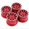 Integy 10 Spoke Alloy Wheel Set (4) for 1/10 Drift Racing W=26mm view 1