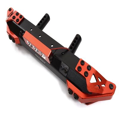 Red Front Alloy Bumper with LED Light for Axial SCX6 JLU Wrangler Upgrade 250002
