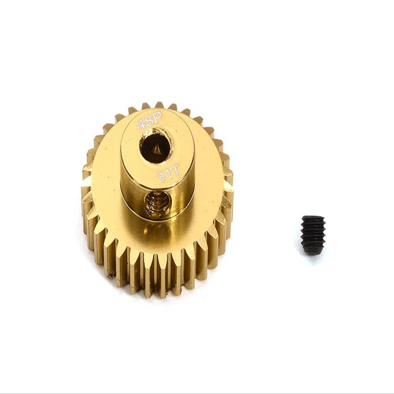 Integy 7075 Alloy 48 Pitch Hard Coating Pinion 31T, 3.17mm Bore/Shaft