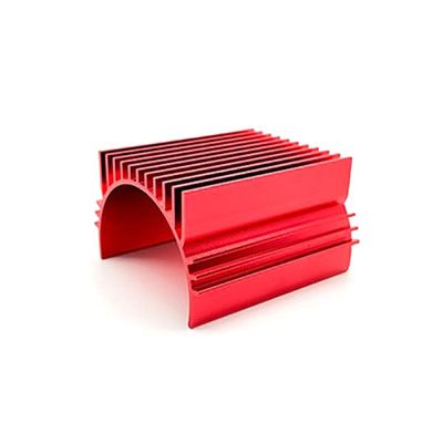 Integy Red Universal Clamp-On Alloy Heatsink for Brushless Motor Cooling