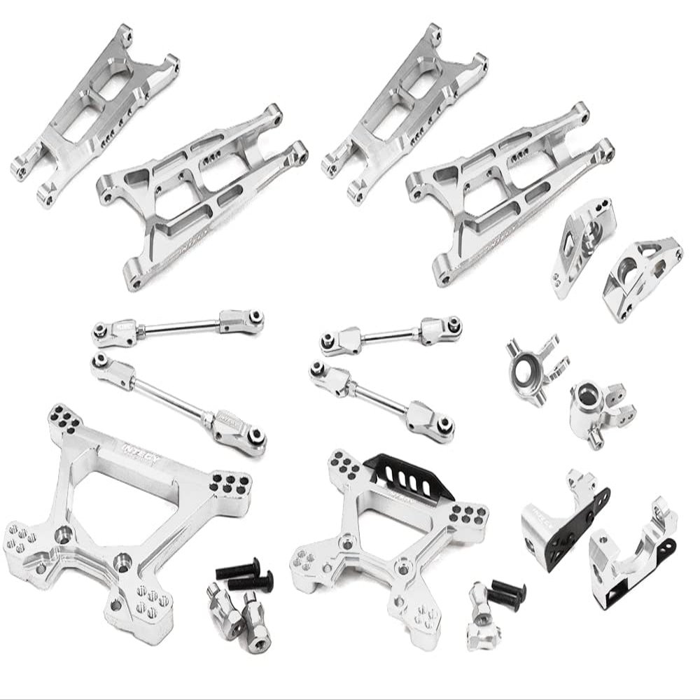 Silver Billet Machined Alloy Suspension Upgrade Kit for Traxxas 1/10 Hoss 4X4