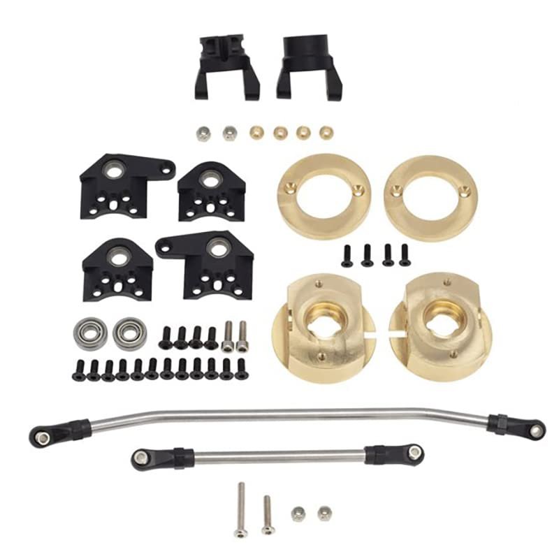 Integy Alloy Caster, Steering Blocks Weight +146g Each w/Linkages for Wraith 2.2 & RR10