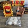 MunnyGrubbers - Dice Jail Cage - Time Out Chair & Dunce Hat - Chair of Shame - Crit Crown & Lucky Throne - (2x Random 7PC D20 Dice Set Included) - Gift for Dungeons and Dragons - DND - D&D - (Combo C) view 2
