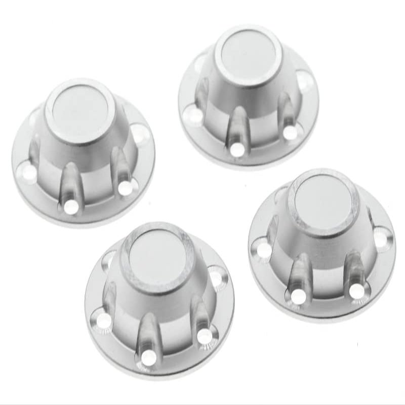 Alloy Machined Center Wheel Hub Caps (4) for Axial SCX6 45001