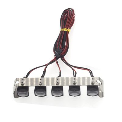 Integy Realistic Spot Light (5) Set w/LED for 1/10 & 1/8 Scale W=131mm
