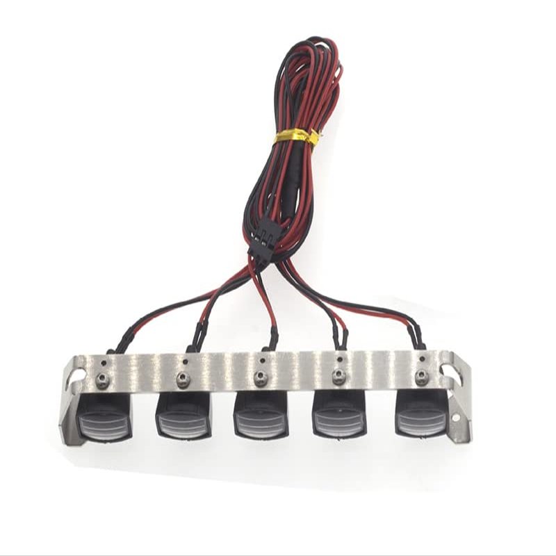 Integy Realistic Spot Light (5) Set w/LED for 1/10 & 1/8 Scale W=131mm
