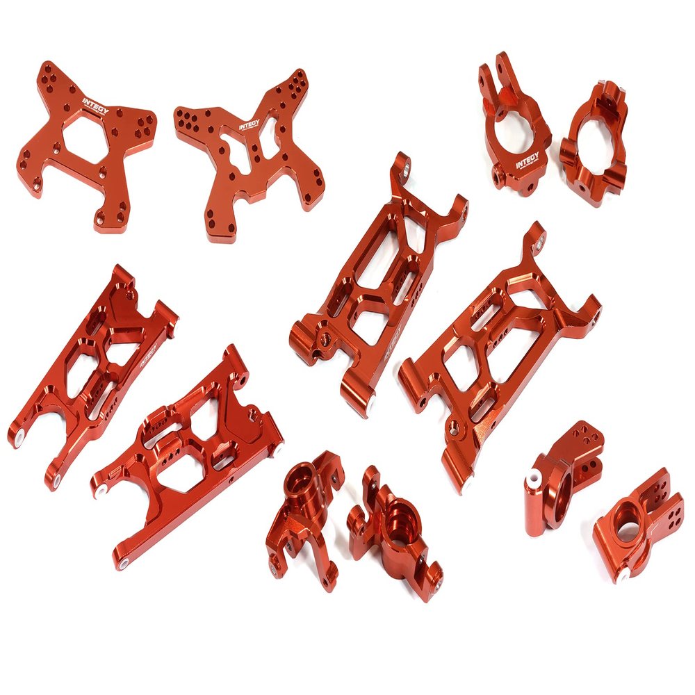 Integy Billet Machined Alloy Suspension Set for Losi 1/10 Lasernut U4 4WD Brushless RTR