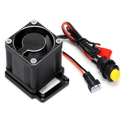 Black 39x39x28mm HD Cooling Fan w/Alloy Mount for Traxxas 1/8 Sledge