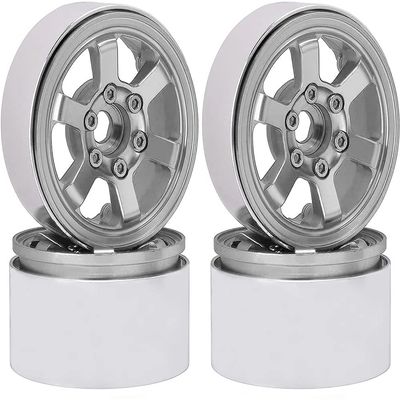 Integy Billet Machined Alloy 6 Spoke 1.9 Wheels (4) for Scale Crawler W=29mm