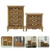 ibasenice 2Pcs 1 16 Scale Dollhouse Furniture Miniature Cabinet and Corner Cabinet for Tiny House Bedroom Decor Accessories view 4