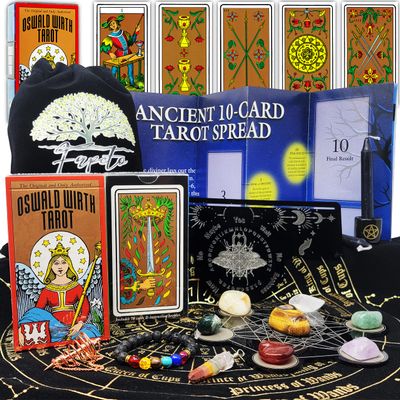 Fapeto more than a simple name Bundles of Tarot Cards Decks for Fortune Telling & Chakras (Oswald Wirth Tarot)