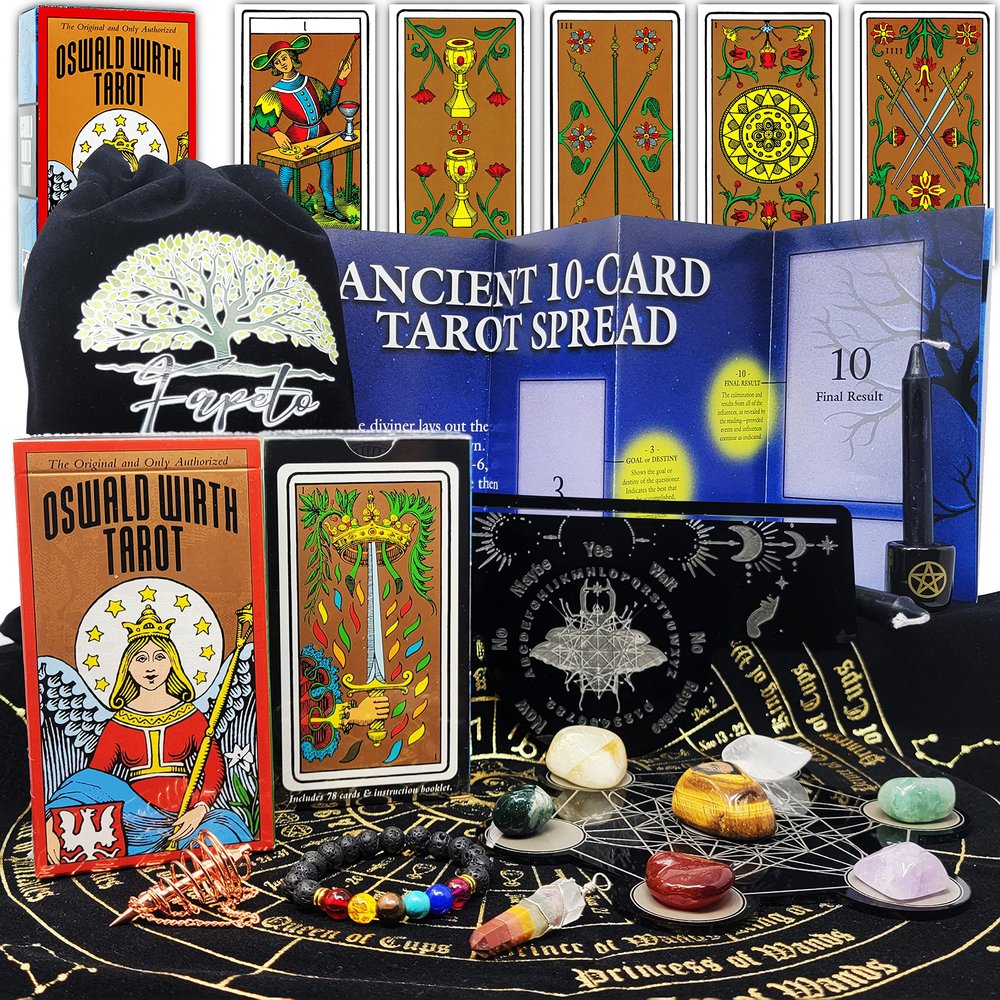 Fapeto more than a simple name Bundles of Tarot Cards Decks for Fortune Telling & Chakras (Oswald Wirth Tarot)