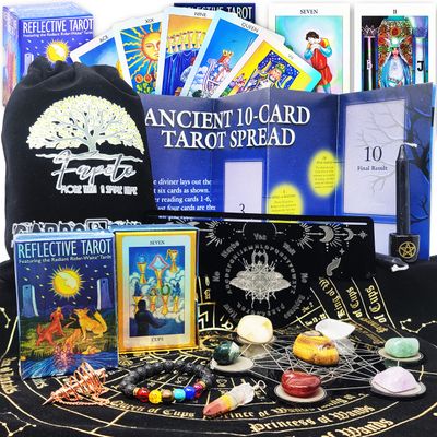 Fapeto more than a simple name Bundles of Tarot Cards Decks for Fortune Telling & Chakras (Reflective Tarot)