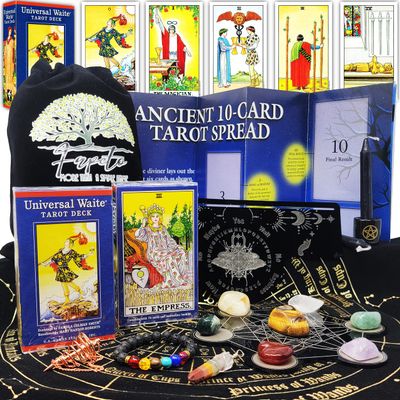 Fapeto more than a simple name Bundles of Tarot Cards Decks for Fortune Telling & Chakras (Universal Waite Tarot Deck)