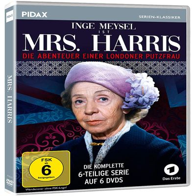 Mrs. Harris - Die Abenteuer Einer Londoner Putzfrau/Die komplette 6-teilige Serie mit Inge Meysel (Pidax Serien-Klassiker)