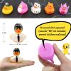 24 Pcs Rubber Ducks, 2.75 Inch Assorted Floater Ducking for Kids, Baby Rubber Ducks in Bulk Bath Toy,Ducks for Cruise Party Favors, Baby Birthday Shower Classroom Gifts view 2