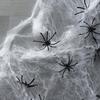 JIALWEN 120 Pieces Halloween Realistic Plastic Spiders Black Small Spider Toys Fake Spiders Prank Props for Halloween Home and Party Decorations view 4