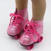 1 Pair of Roller Skates Shoes for 18Inch Doll Clothing Dress Up Accessories Pink Useful and Attractive view 3