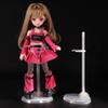 10 PCS Doll Stands, Transparent Support Stands for Dolls, Action Figure Stand with Adjustable Waist Clip, Mini Display Holder Base for 11 to 13 Inch Tall Action Figure Dolls Accessories (Clear) view 3