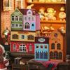 TOPBSFARNY 6PCS DIY Dollhouse Kit Creative Assembly Miniature Scenery Doll House Mini World Series Miniature Collection 3D Wooden Puzzle for Chirstmas Toy (QH-6PCS) view 2