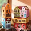 TOPBSFARNY 6PCS DIY Dollhouse Kit Creative Assembly Miniature Scenery Doll House Mini World Series Miniature Collection 3D Wooden Puzzle for Chirstmas Toy (QH-6PCS) view 4